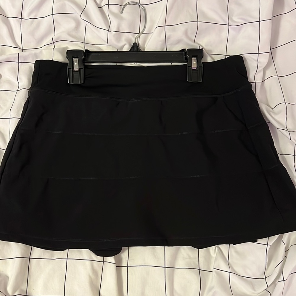 black tennis skirt